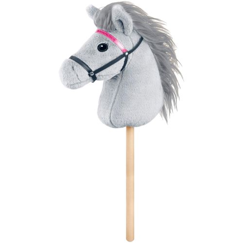 Steckenpferd LENA "Steckenpferd Hobby Horsing, 70cm", grau, Steckenpferde, KinderL:70cm, Holz, Polyester, L:70cm