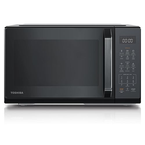 TOSHIBA Mikrowelle in Spiegel-Schwarz, 23 Liter, 800 W, Digitale Solo-Mikrowelle