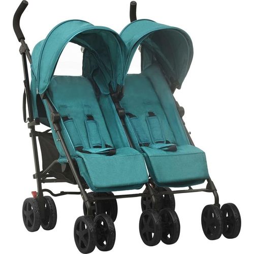 "im " Geschwisterwagen Grün Stahl - Kombikinderwagen CC15