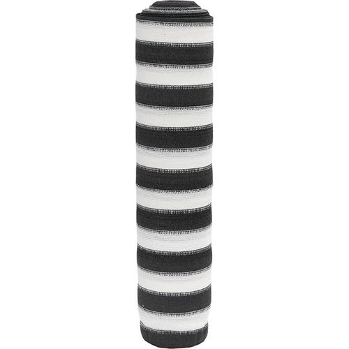 Zaunblende Anthrazit und Weiß 2x50 m HDPE 195 g/m²