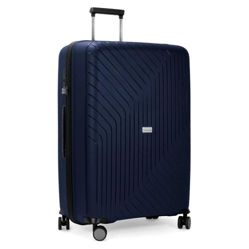 TXL - Großer Hartschalen-Koffer, TSA, 4 Doppel-Rollen, Trolley, Rollkoffer, Reisekoffer, EXTRA LEICHT, 75 cm, 119 Liter, Titan