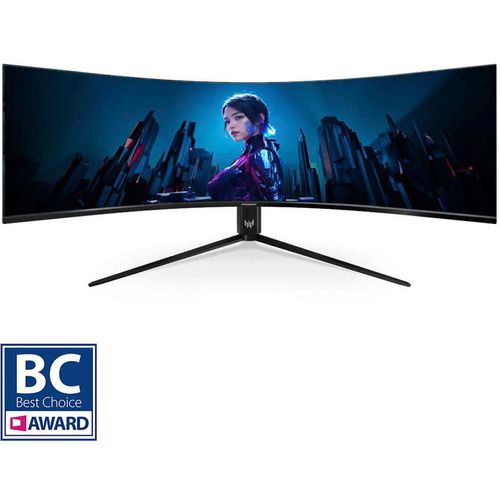 ACER Curved-Gaming-LED-Monitor "Predator Z57", Energieeffizienz: G (A-G), schwarz, Monitore, MiniLED