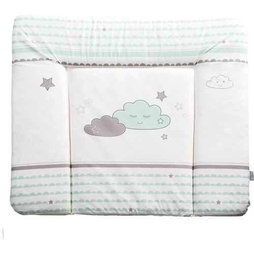 Wickelauflage ROBA "Happy Cloud", blau (blau, weiß, grau), B:85cm L:75cm, Baumwolle, Polyester, Wickelauflagen, Wickelauflage