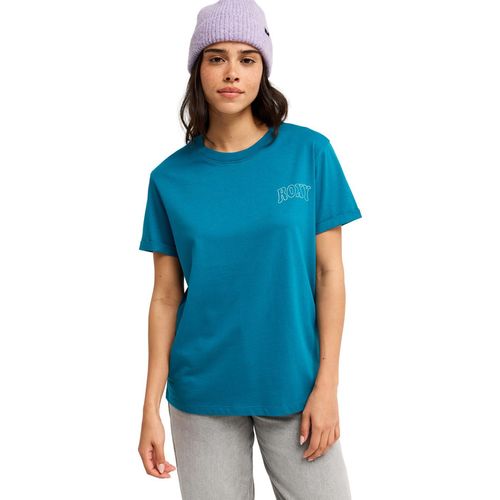 T-Shirt ROXY "Oceanregular", Damen, Gr. XS, blau (corsair), Obermaterial: 70% Baumwolle, 30% Baumwolle., Shirts T-Shirt