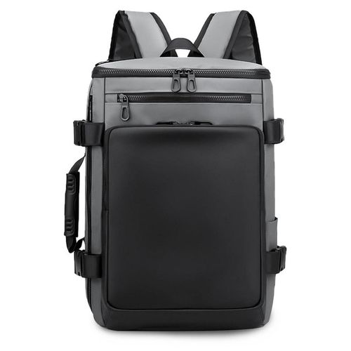Herren Rucksack Convertible Laptop Schulrucksack Business Reisen Handgepäck Wasserdicht Grau