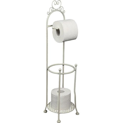 Toilettenpapierhalter AMBIENTE HAUS, weiß, Metall, Toilettenpapierhalter, Höhe 70 cm