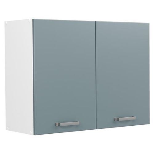 Küchenglasschrank Vicco R-Line Blau-Grau/Weiß 80 cm, Model 71454