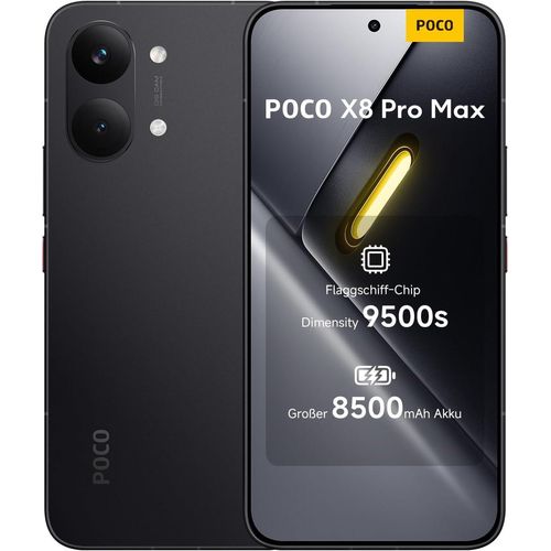 Xiaomi Poco X8 Pro Max Smartphone Black - Smartphone - 256 GB