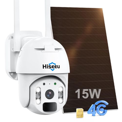 Hiseeu 3G/4G LTE Überwachungskamera Aussen mit SIM Karte,Überwachungskameras Aus