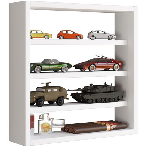 Wandregal VCM "Holz Wandregal Wandvitrine Regal Deko Osado S", weiß, B:40cm T:10cm, Regale, Wandregal