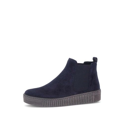 Chelseaboots GABOR "Chelsea Boot", Damen, Gr. 38, blau, Schuhe Chelseaboots