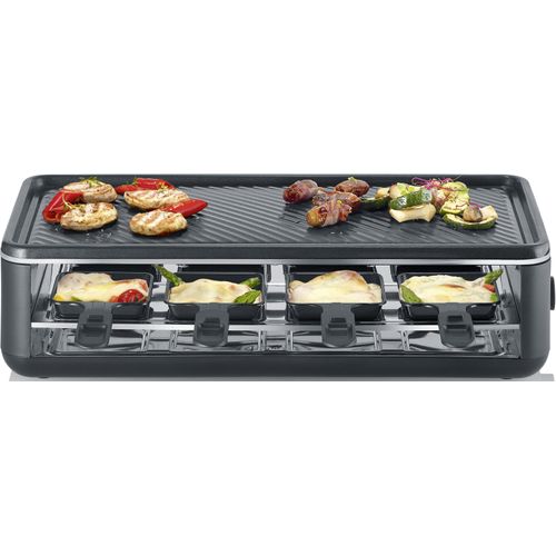 SEVERIN Raclette "Black Line Lite RG 2365", schwarz, B:25cm H:14cm T:49cm, Raclettes, Raclette-Grill