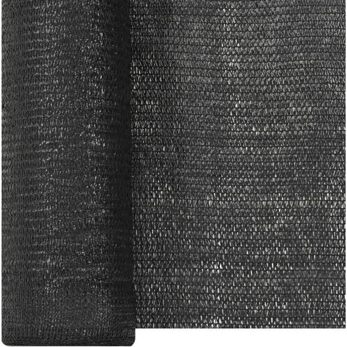vidaXL Zaunblende Schwarz 3,6x25 m HDPE 195 g/m²