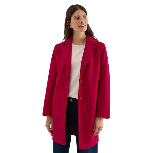 Cecil Woll-Optik Revers-Mantel beaujolais red XXL