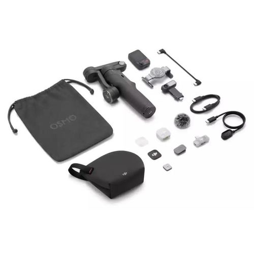 DJI Osmo Mobile 8P Creator Combo, Smartphonekamerastabilisator, Schwarz, 360°, 0,3 kg, 6,7 cm, 8,4 cm