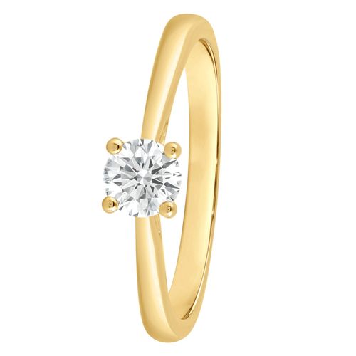 Diamantring ONE ELEMENT "Ring aus 585 Gold" Gr. 54, gold, Fingerringe, Damen, 54, 0,5, Diamantring, mit 1 Lab Grown Diamant / Labordiamant 0,5 ct