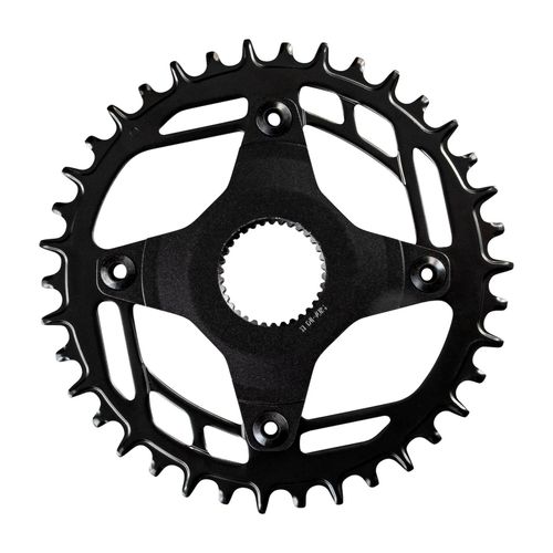 Ananda M60 Kettenblatt 38 Zähne für E-Bikes mit Nabenschaltung Schwarz
