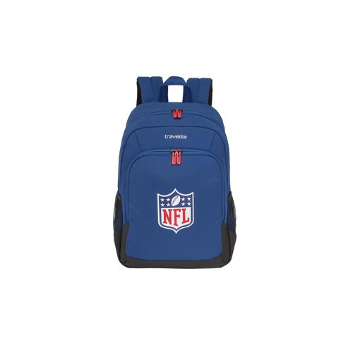 Schulrucksack TRAVELITE "travelite x NFL College Rucksack mit Laptopfach", Gr. B/H/T: 31cm x 43cm x 20cm, nfl shield, Textil, Rucksäcke Schulrucksack, Unisex, Laptop-Rucksack, 15"-Laptopfach, mit Aufsteckfunktion