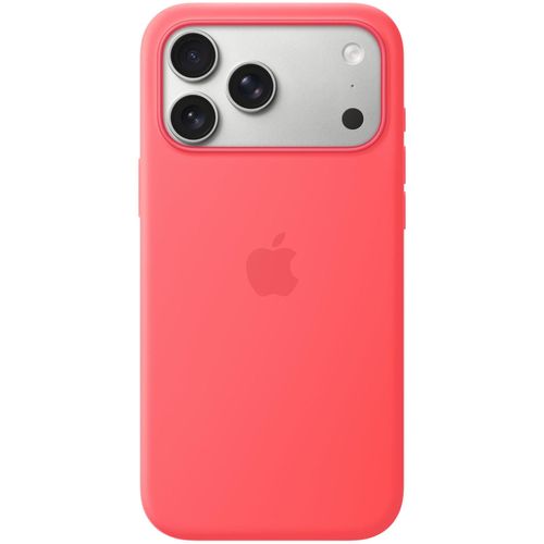 APPLE Smartphone-Hülle "iPhone 17 Pro Max Silikon Case mit MagSafe", pink (guavepink), Smartphones, Hüllen
