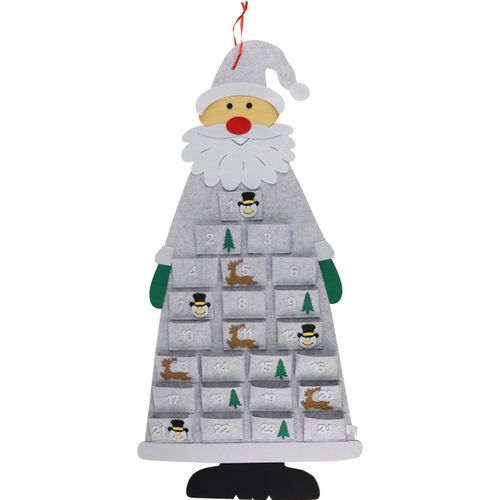 Adventskalender OTTO HOME "Adventskalender", grau (bunt), B:55cm H:100cm T:2cm, Polyester, Adventskalender