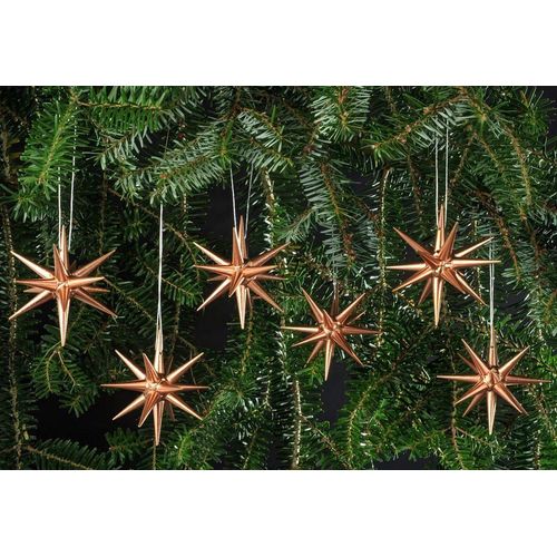 Christbaumschmuck ALBIN PREISSLER "aus Holz, Handwerkskunst aus dem Erzgebirge", braun (kupferfarben), Ø:7cm, Holzwerkstoff, Weihnachtsbaumschmuck, Weihnachtsbaumschleife Weihnachtsbaumschmuck Weihnachtsanhänger Weihnachtsbaumklammer Weihnachtsbaumspitze, Weihnachtsdeko