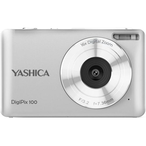 YASHICA Systemkamera "DigiPix 100", silber, B:9,4cm H:5,8cm T:2,4cm, Fotokameras