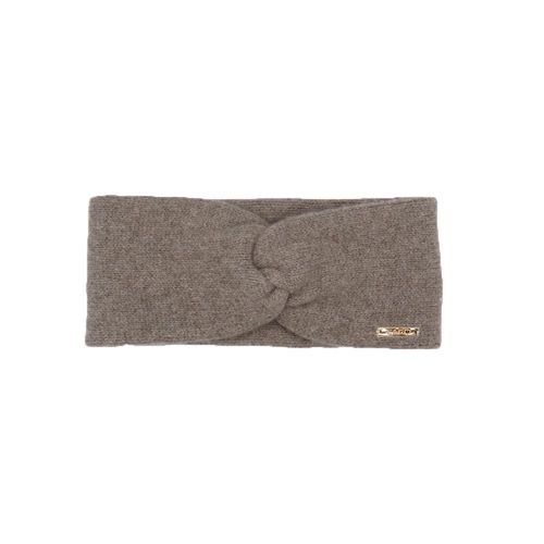 Stirnband CAPO, Damen, braun (taupe), Strick, Kaschmirmischung, Mützen Stirnband, Strickstirnband, Knoten, Kaschmir-Wolle-Mischung, soft