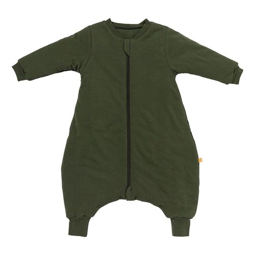 Babyschlafsack SCHLUMMERSACK "Schlafsack mit Füßen 3.5 Tog" Gr. 70, grün (olive), Schlafsäcke, Baby, L: 70cm, Obermaterial: 100% Baumwolle CO., L:70cm