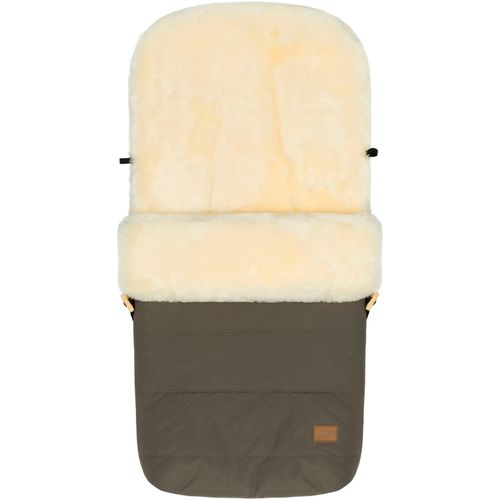 Fußsack FILLIKID "Bernina Lammfell, Winterfußsack", Kinder, braun (olive), Lammfell, Polyester, Fußsäcke Fußsack
