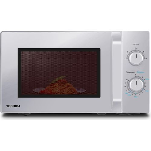 Toshiba Solo-Mikrowelle 20L MW2-MM20PF(SL), Freistehende Mikrowelle, 800W, 5 Lei