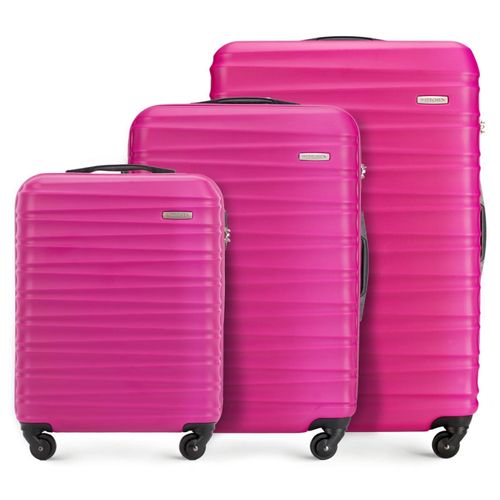 WITTCHEN Reisekoffer 3er Koffer-Set Rollkoffer Trolley Handgepäck Reisekofferset