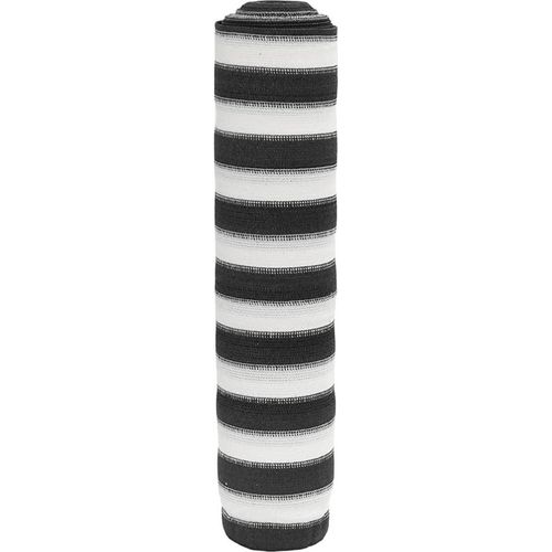 Zaunblende Anthrazit und Weiß 1,8x50 m HDPE 195 g/m²