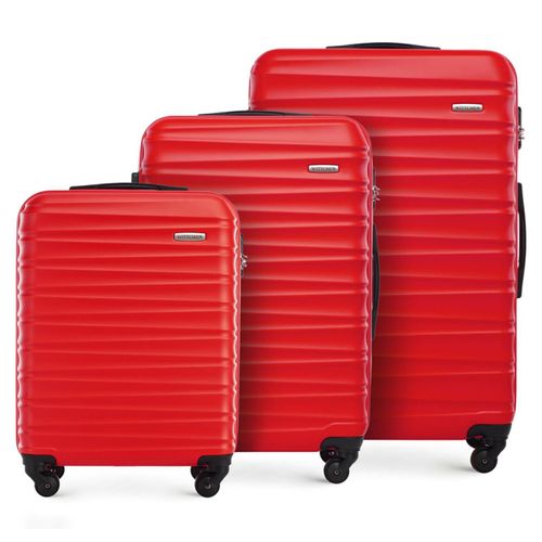 WITTCHEN Reisekoffer 3er Koffer-Set Rollkoffer Trolley Handgepäck Reisekofferset