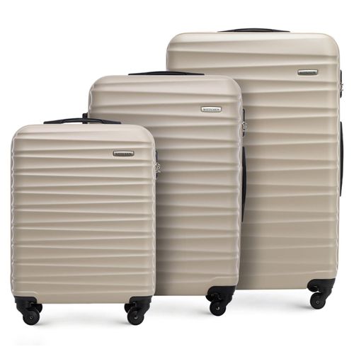 WITTCHEN Reisekoffer 3er Koffer-Set Rollkoffer Trolley Handgepäck Reisekofferset