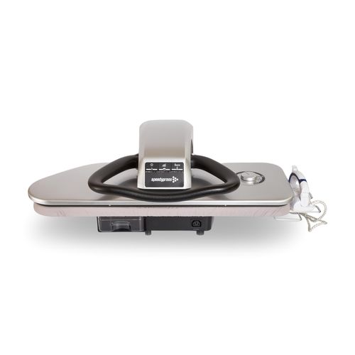 Speedypress SteamRise 8000 Dampfbügelpresse – Professionelle Dampfbügelpresse mit 81 cm Bügelfläche, Bottom-Up-Dampftechnologie, 2200 W, inkl. Bügelei