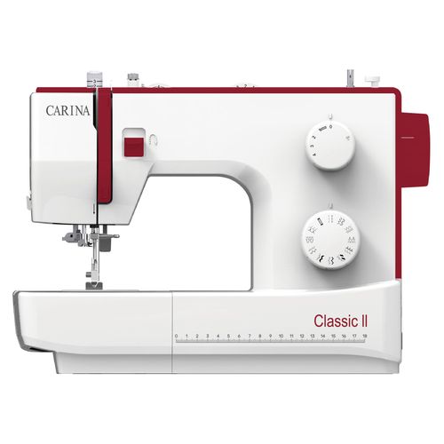 Carina Classic II, Weiß, Automatische Nähmaschine, Nähen, 4 Step, 4 mm, Elektro