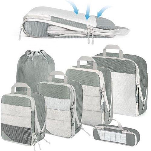 Famanu Packwürfel Set 6-teilig - Reiseorganizer in Grau