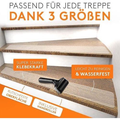 Famanu Antirutschstreifen für Treppen - Transparent