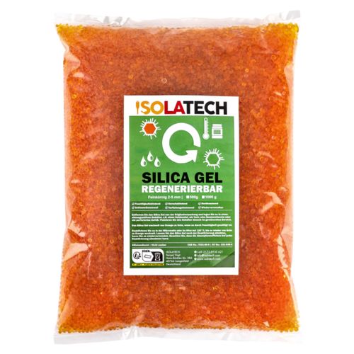 ISOLATECH Silica Gel Kugeln 10kg Beutel Orange zu Grün Wiederverwendbar