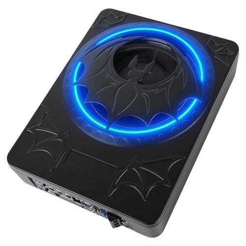 Auto Subwoofer - Kompakte Unter-Sitz Bassbox - 1200W 12V - 25,4 cm Subwoofer - 50–150 Hz, 90 dB - Mit Audiokabel - Schwarz