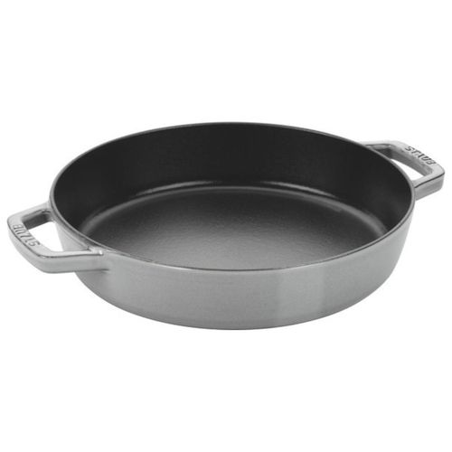 STAUB Bratpfanne, Schmorpfanne mit 2 Griffen, 20 cm, Gusseisen, Emailliert, Für