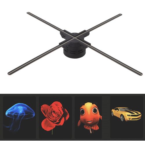 3D-Hologramm-Ventilator 1600 x 624, WLAN-Steuerung per App, 52 cm Hologramm-Projektor für Messen, Geschäfte und Bars
