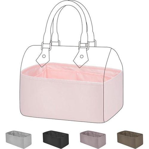 Famanu Handtaschenorganizer Passend für LV Speedy - Eleganter Handtaschen-Organizer - Luxus Handtaschen-Formgeber (SP30 - Rosa)