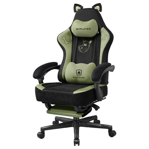 Ergonomischer Gamingstuhl mit Katzenohren und Memory Foam