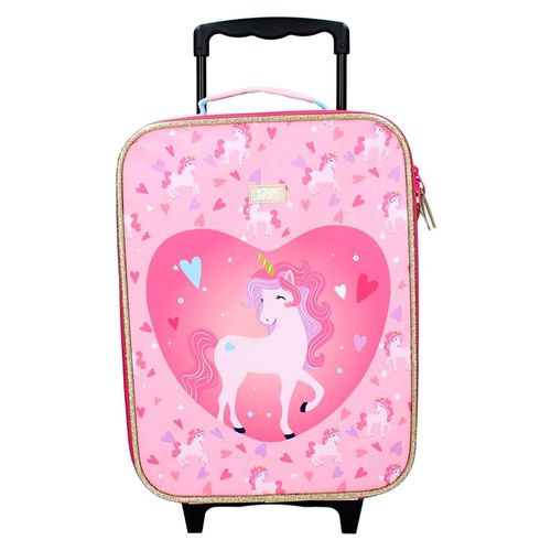 Einhorn Trolley Koffer 12 L Kindertrolley Handgepäck für Mädchen ab 2 bis 3 Jahren