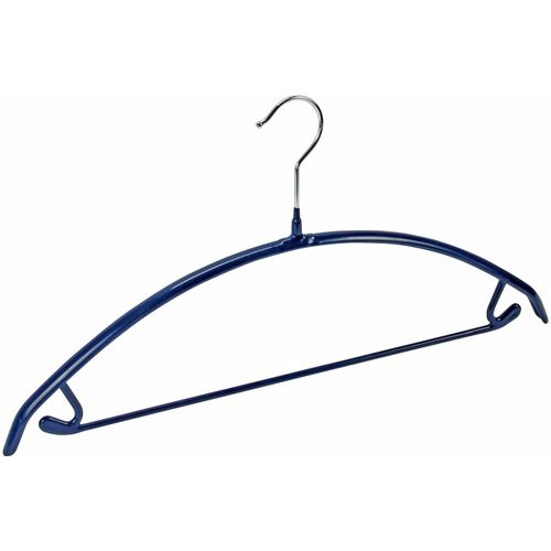 Kleiderbügel WENKO "Combi", blau, B:42cm H:21,5cm T:1,2cm, Kunststoff, Metall, Kleiderbügel, Kleiderbügel