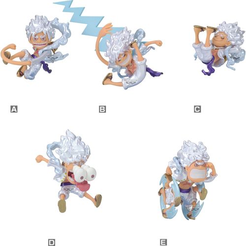 One Piece – Wcf Luffy Gear 5 Metallic – Sortiment mit 12 Figuren à 7 cm