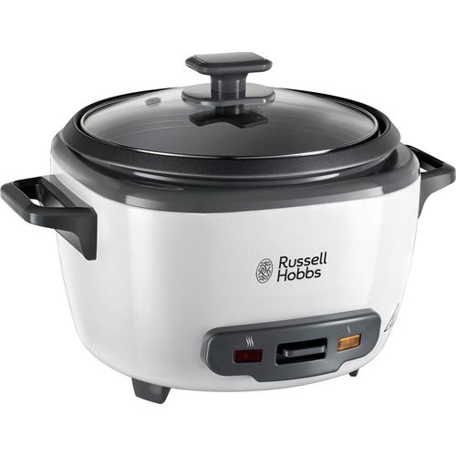 RUSSELL HOBBS Reiskocher "Maxi 27040-56", weiß, B:32,2cm H:22,6cm T:24,5cm, Reiskocher, medium, 2l, inkl. Dampfgarer-Einsatz, Warmhaltefunktion