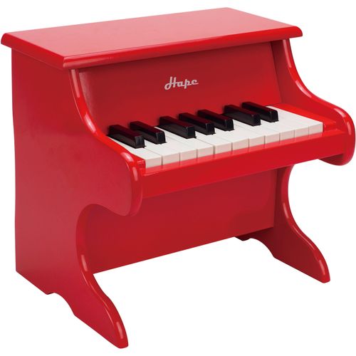 Spielzeug-Musikinstrument HAPE "Spielzeugklavier", rot, Spielzeug-Musikinstrumente, KinderB:33cm H:30cm T:25cm, Holz, B:33cm H:30cm T:25cm