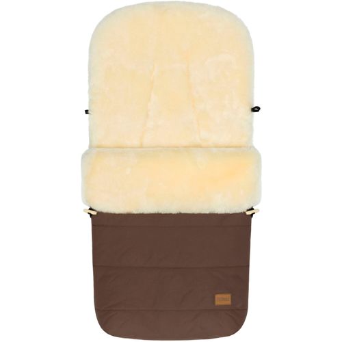 Fußsack FILLIKID "Bernina Lammfell, Winterfußsack", Kinder, braun, Lammfell, Polyester, Fußsäcke Fußsack